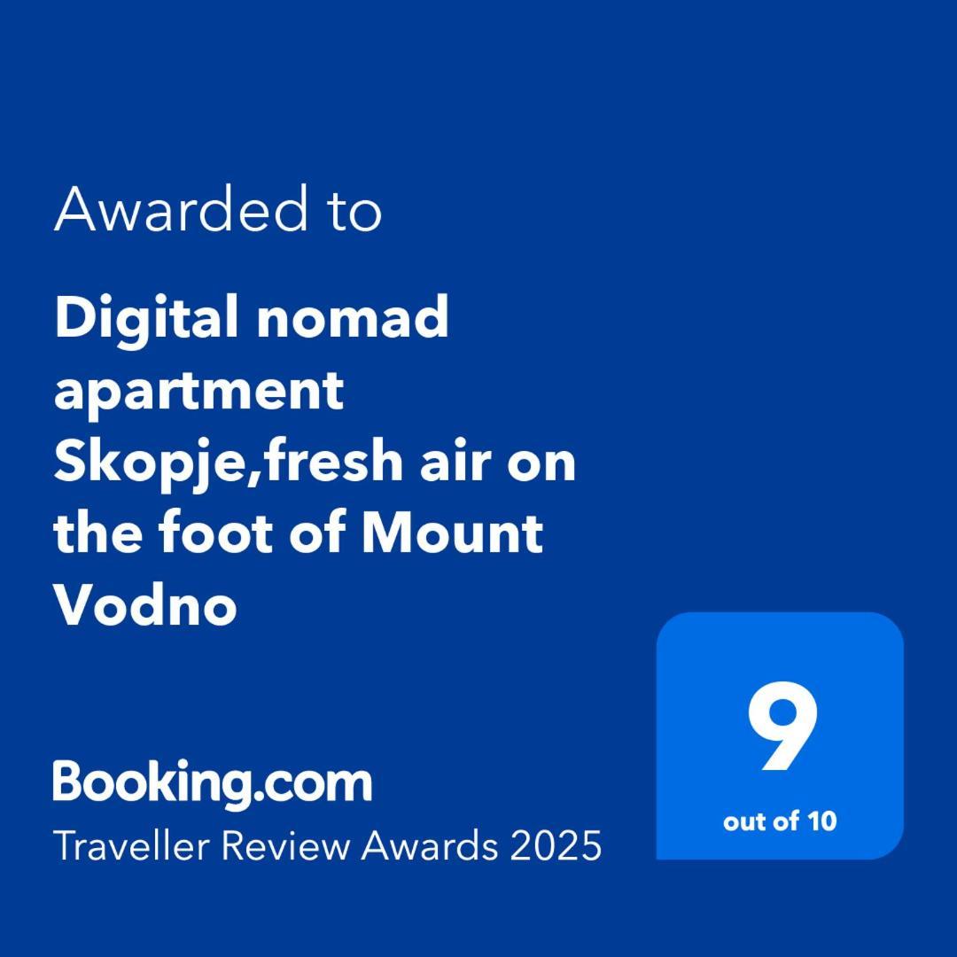 Digital Nomad Comfy Apartment,Foot Mountain Vodno And Millennium Cross,19 Min By Walk To Cener,Free Parking Скопие Екстериор снимка